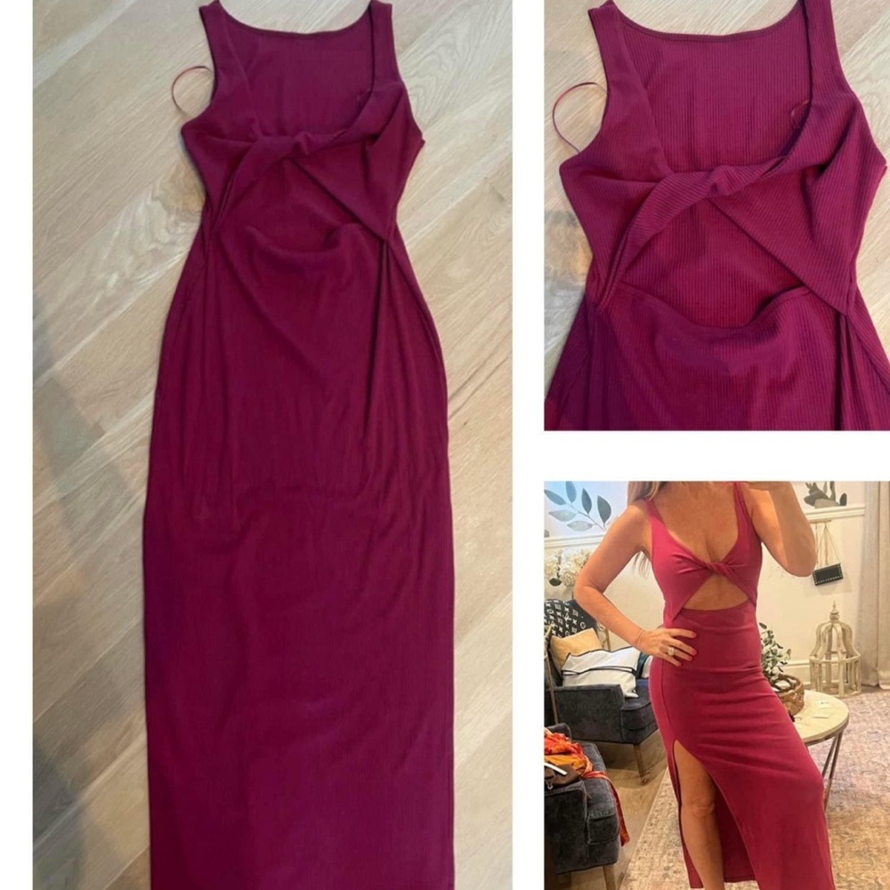 Lspace Niko Dress Medium in Cabernet